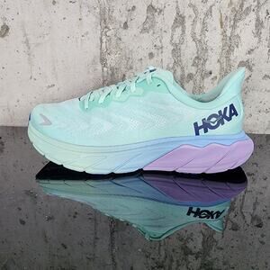 HOKA Arahi 6 Women’s Running Shoes Size 9.5B Sunlit Ocean Lilac Mist